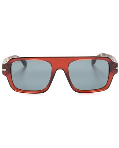 BOSS 1595/s Navigator-frame Sunglasses - Blue