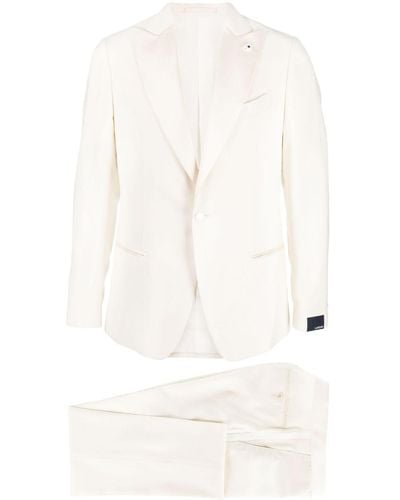 Lardini Two-piece Single-breasted Suit - White