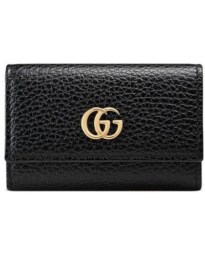 Gucci GG Marmont Leather Key Case - Black