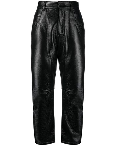 Opening Ceremony Barrel-leg Cropped Trousers - Black
