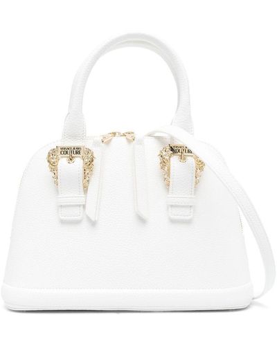 Versace Jeans Couture Bolso shopper con hebilla decorativa - Blanco
