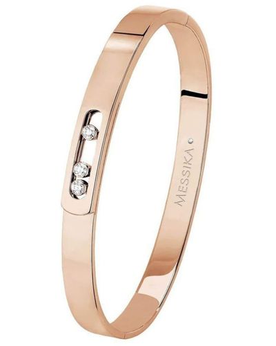 Messika 18kt Rose Gold Move Noa Diamond Bangle - White