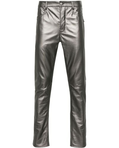 Rick Owens Leather trousers - Grau
