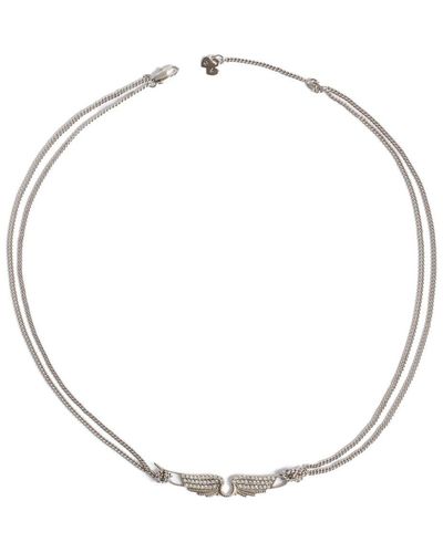 Zadig & Voltaire Rock Wings-motif Choker Necklace - White