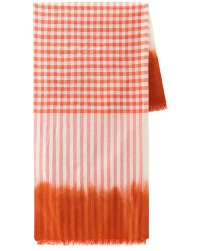 Woolrich Sciarpa con fantasia tie-dye - Arancione