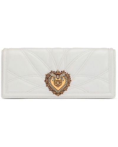 Dolce & Gabbana Devotion Quilted Shoulder Bag - White