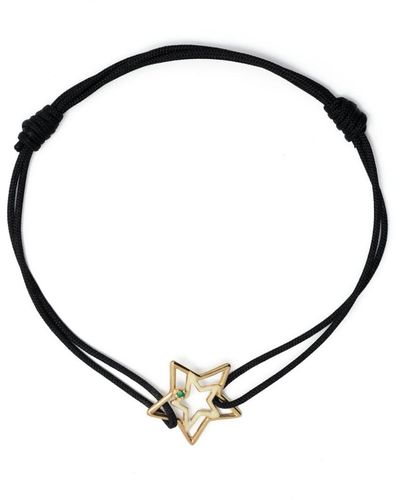 Aliita 9kt Yellow Gold Estrella Emerald Bracelet - Black