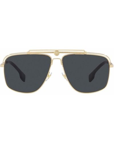 Versace Eyewear Gafas de sol con montura estilo aviador - Gris