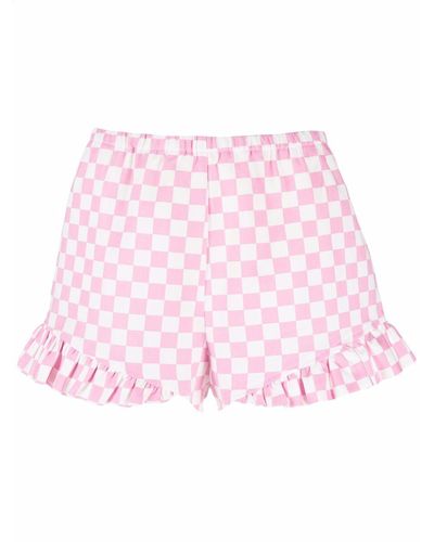 Roseanna Shorts mit Gittermuster - Pink