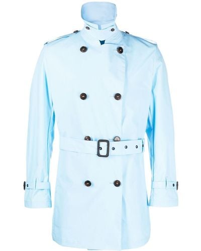 Mackintosh Kings Double-breasted Short Coat - Blue
