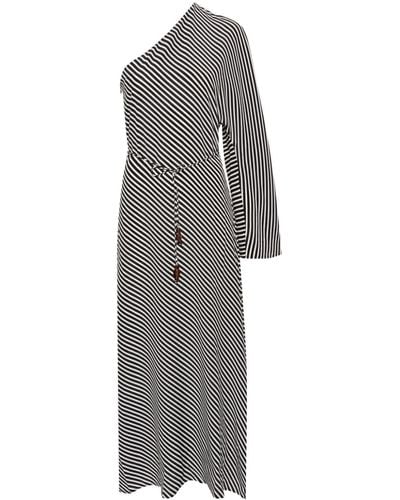 Faithfull The Brand Gino Silk Maxi Dress - Grey