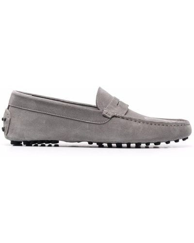 SCAROSSO Michael Suede Loafers - Grey
