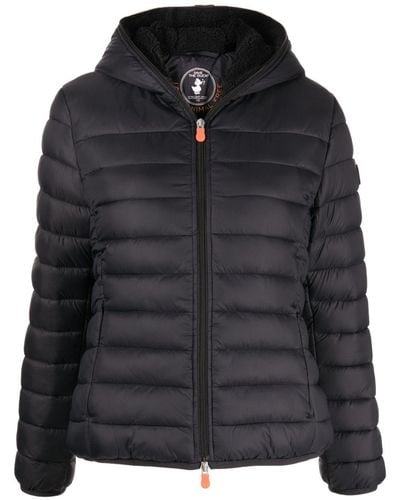 Save The Duck Ethel Hooded Puffer Jacket - Black