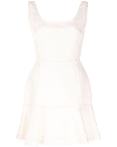 Alexis Noely Brocade Mini Dress - White