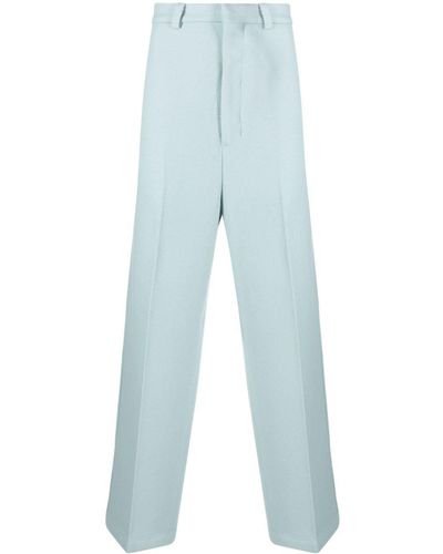 Ami Paris Broek Met Wijde Pijpen - Blauw