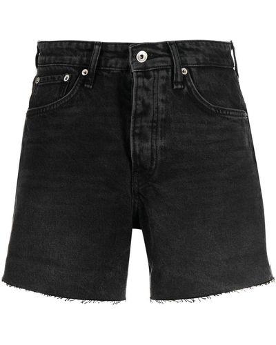 Rag & Bone Pantalones vaqueros cortos Rosa deshilachados - Negro