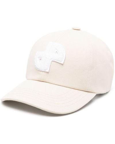 Patou Mütze mit Logo-Patch - Weiß