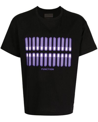 Fumito Ganryu Function-print Short-sleeve T-shirt - Black