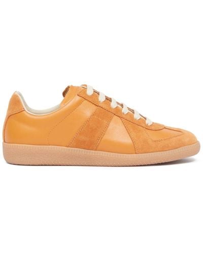 Maison Margiela Replica Low-top Leather Sneakers - Orange