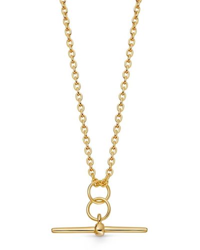 Astley Clarke T-bar Pendant Necklace - Metallic