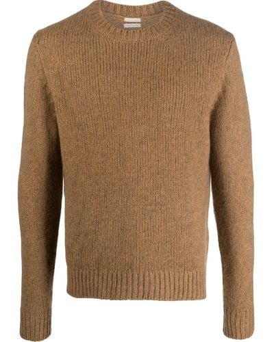 Massimo Alba Round-neck Knit Sweater - Brown