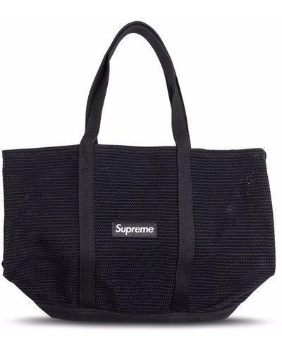 Supreme String Logo-patch Tote Bag - Black