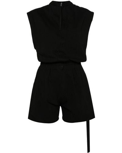 Rick Owens DRKSHDW Sleeveless Jersey Playsuit - Black