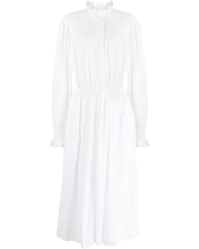 Isabel Marant Imany Ruffle-detailing Dress - White
