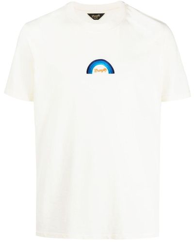 Sandro X Wrangler Logo-embroidered T-shirt - White