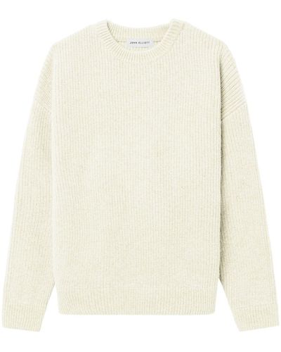 John Elliott Dakota Crewneck Wool Sweater - Natural