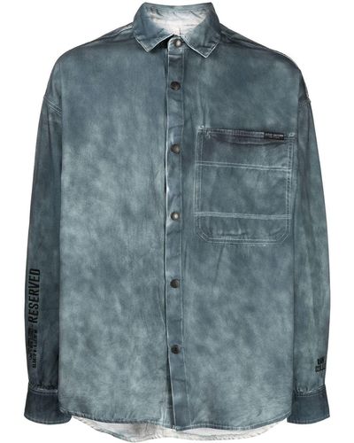 Izzue Front Patch Pocket Shirt - Blue