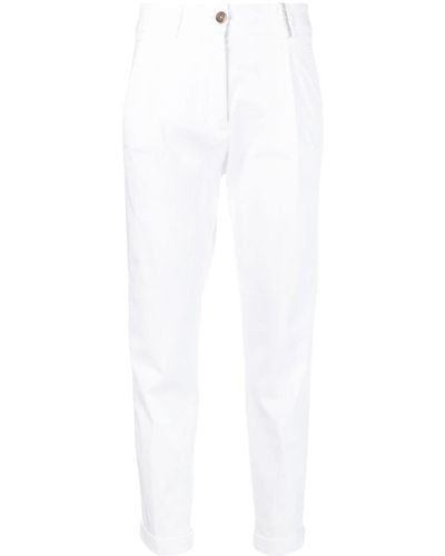 Fabiana Filippi High-waisted Cotton Pants - White