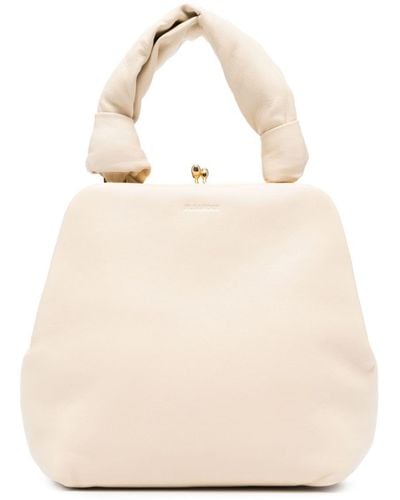 Jil Sander Small Goji Square Top-handle Bag - Natural