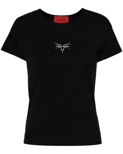 A BETTER MISTAKE Logo-print T-shirt - Black