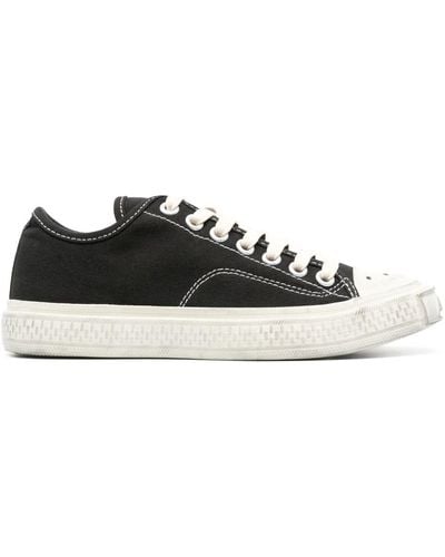 Acne Studios Ballow Tag Distressed-effect Trainers - Black