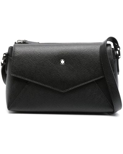 Montblanc Small Sartorial Leather Shoulder Bag - Black