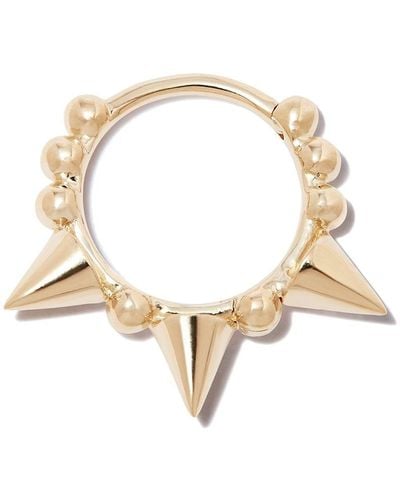 Maria Tash 18kt Yellow Gold Triple Spike Clicker Earring - Metallic