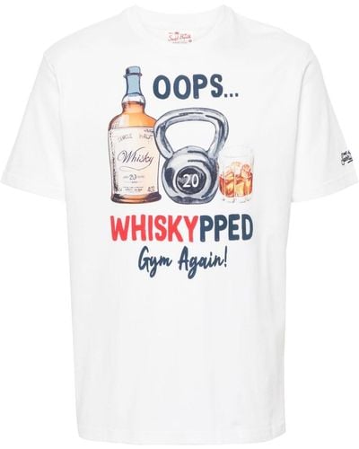 Mc2 Saint Barth Whiskypped-print T-shirt - White