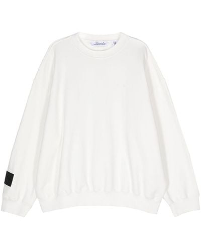 Lanvin Sweatshirt mit Logo-Print - Weiß