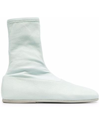 Marsèll Square-toe Ankle Boots - White