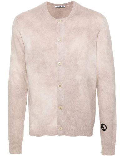 Acne Studios Crew-neck Knitted Cardigan - Pink