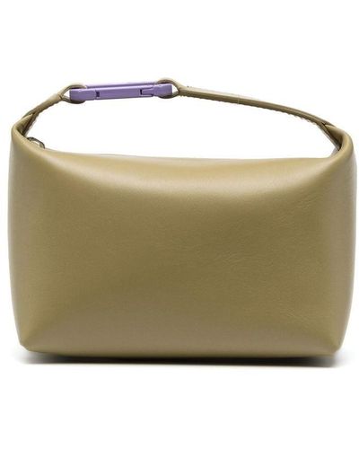 Eera Buckle-detail Leather Tote Bag - Green