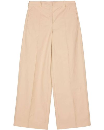 Jil Sander Low-rise Straight Trousers - Natural