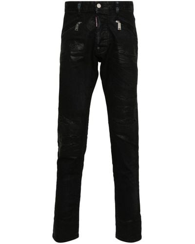 DSquared² Burnt Slim-fit Jeans - Black