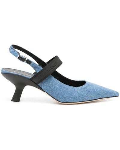 Vic Matié Zapatos Bonbon con tacón de 70 mm - Azul