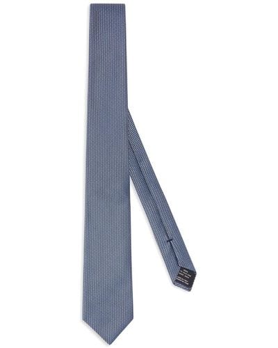 Tom Ford Geometric-print Silk Tie - Blue