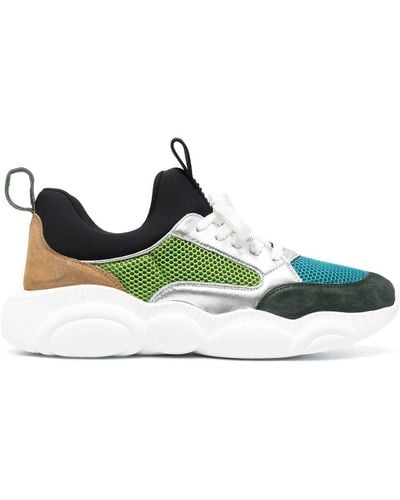 Moschino Sneakers con design color-block - Verde