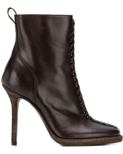 Haider Ackermann Zipped Ankle Boots - Brown