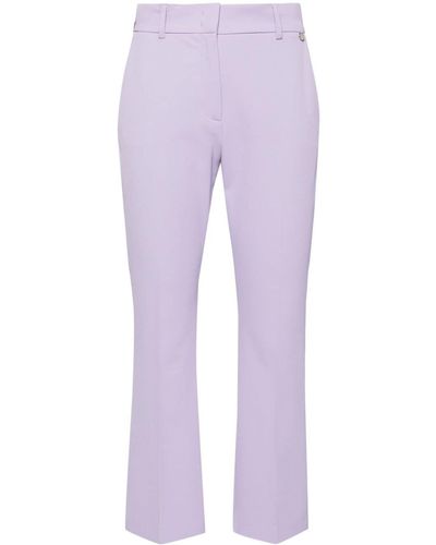 Liu Jo Tailored Cropped Pants - Purple