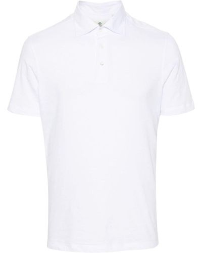 Luigi Borrelli Napoli Jersey Cotton Polo Shirt - White